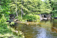 Hillsborough, NH - Gleason Falls Road Bridge - both arches and center span